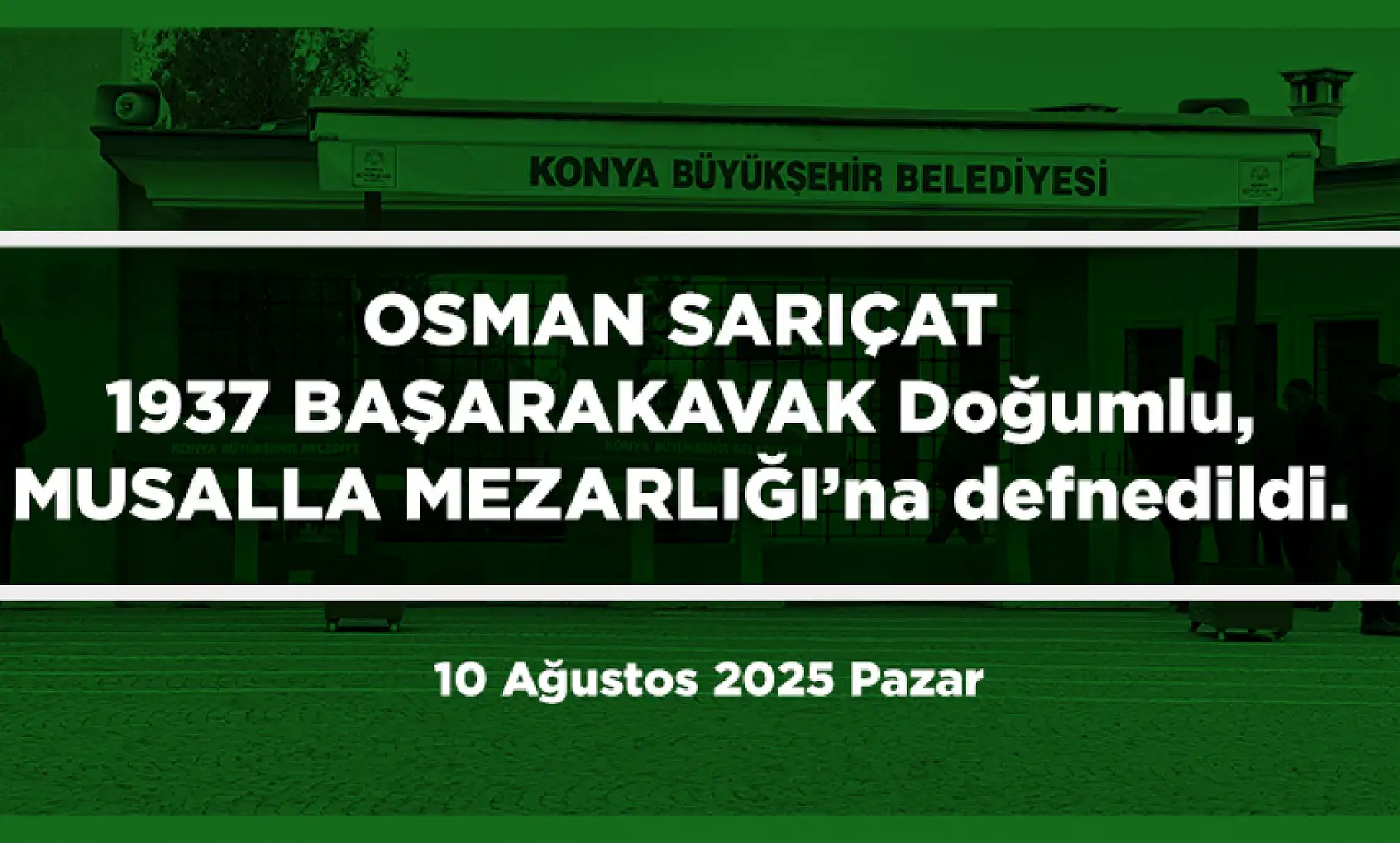 Konya'da Bugün 15 Kişi Toprağa Verildi
