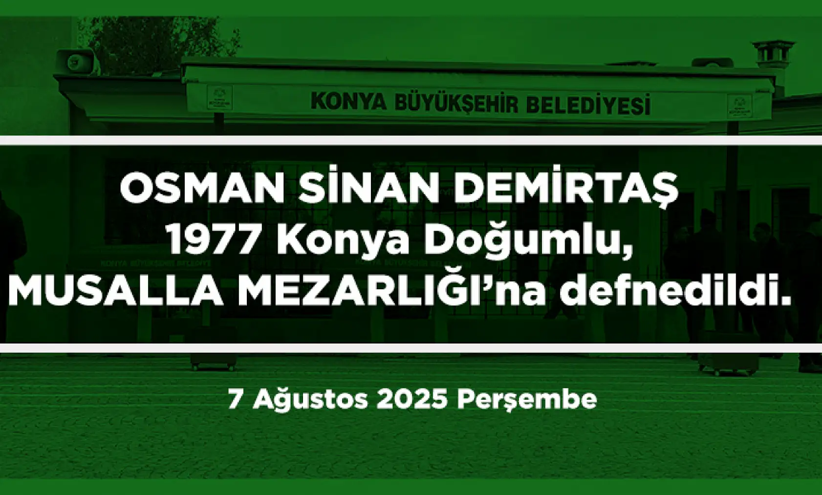 Konya'da Bugün 12 Kişi Toprağa Verildi