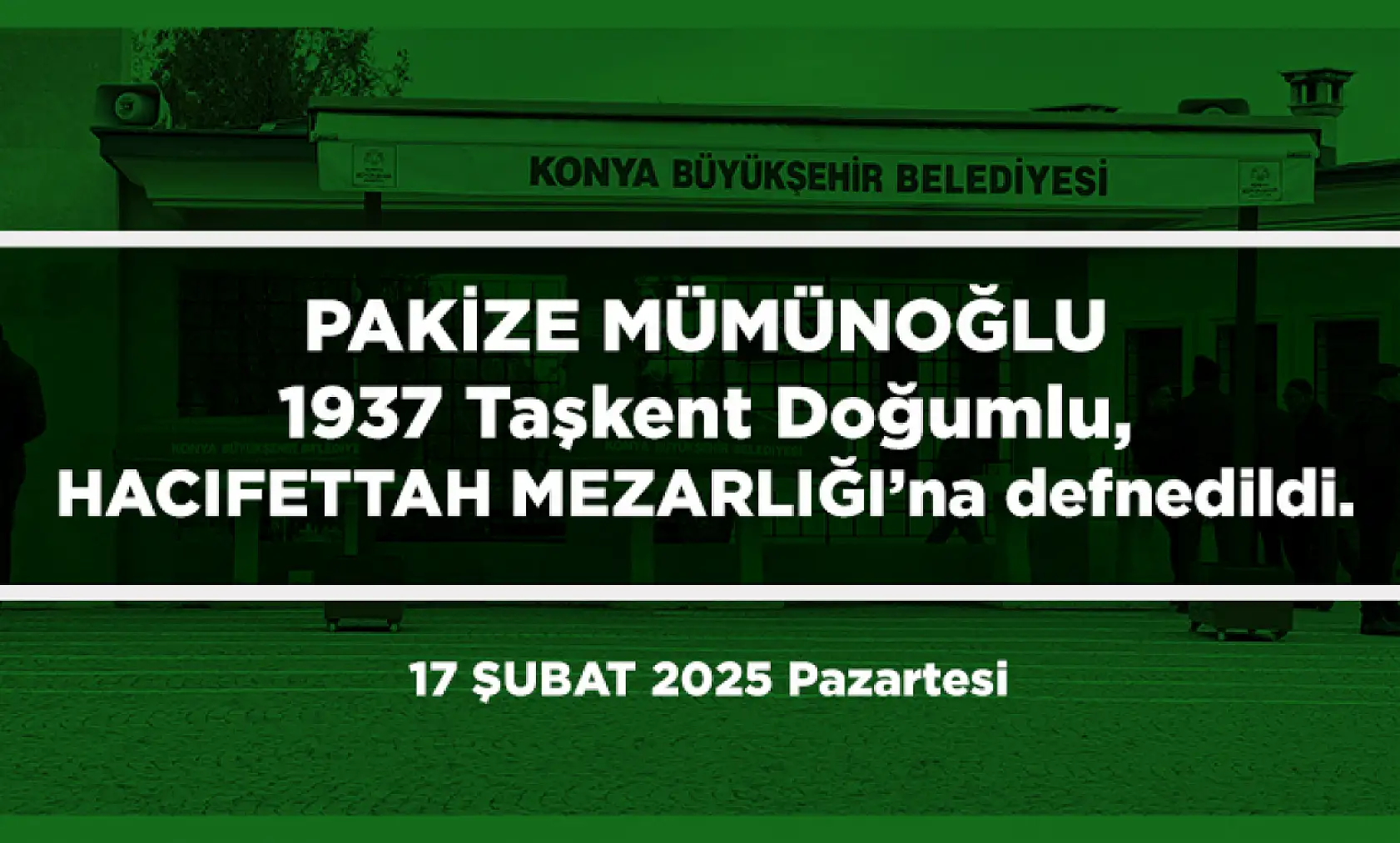 Konya'da Bugün 15 Kişi Toprağa Verildi