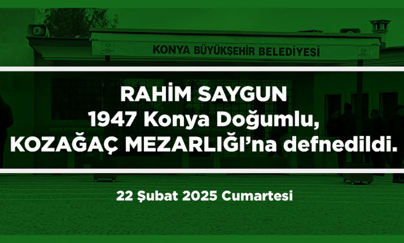 Konya'da Bugün 22 Kişi Toprağa Verildi