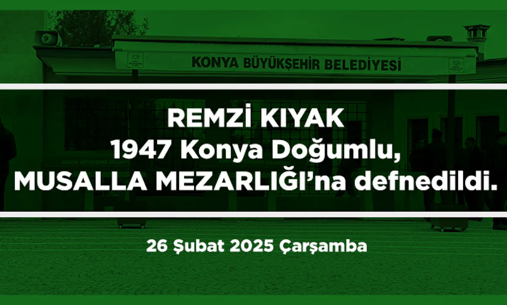 Konya'da Bugün 13 Kişi Toprağa Verildi
