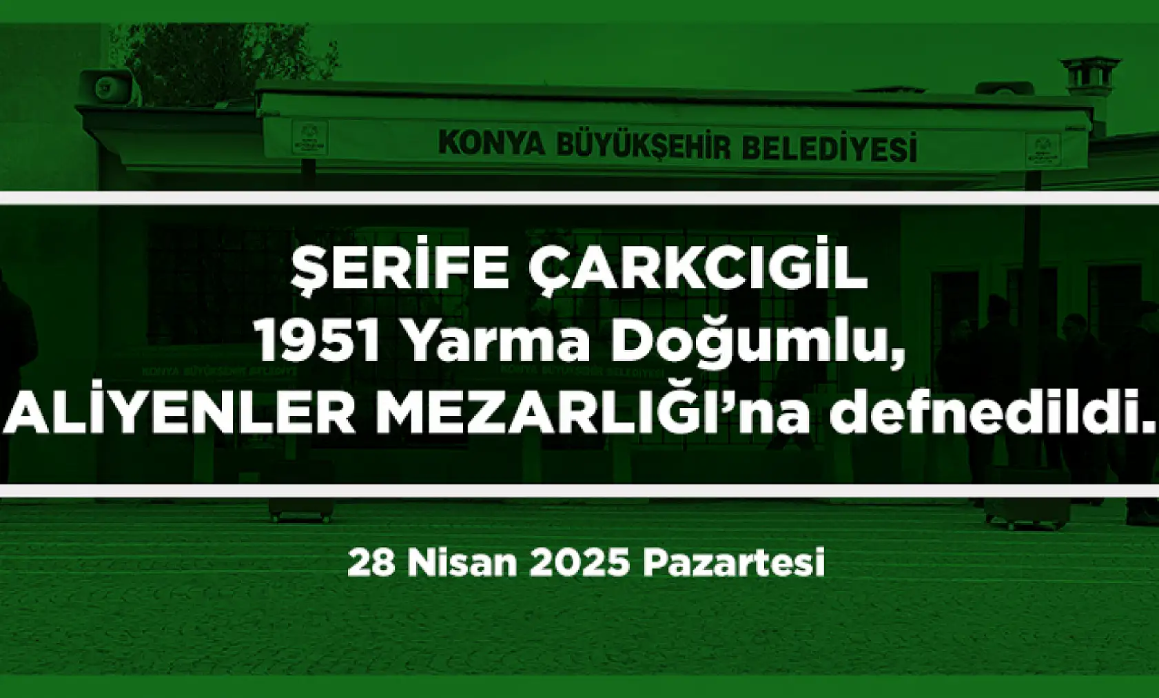 Konya'da Bugün 20 Kişi Toprağa Verildi