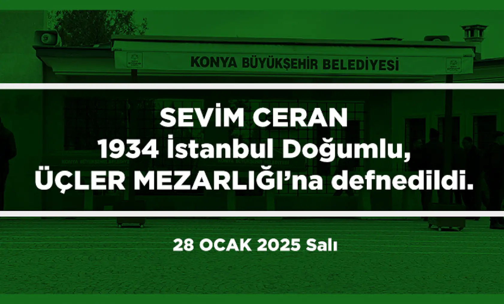 Konya'da Bugün 22 Kişi Toprağa Verildi (28 Ocak 2025)