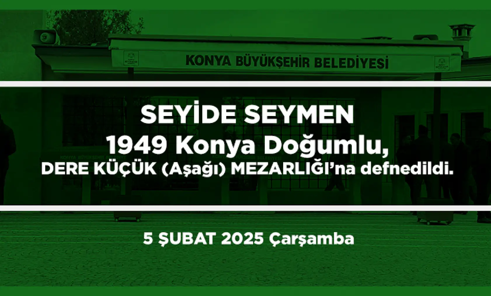 Konya'da Bugün 21 Kişi Toprağa Verildi (05 Şubat 2025)