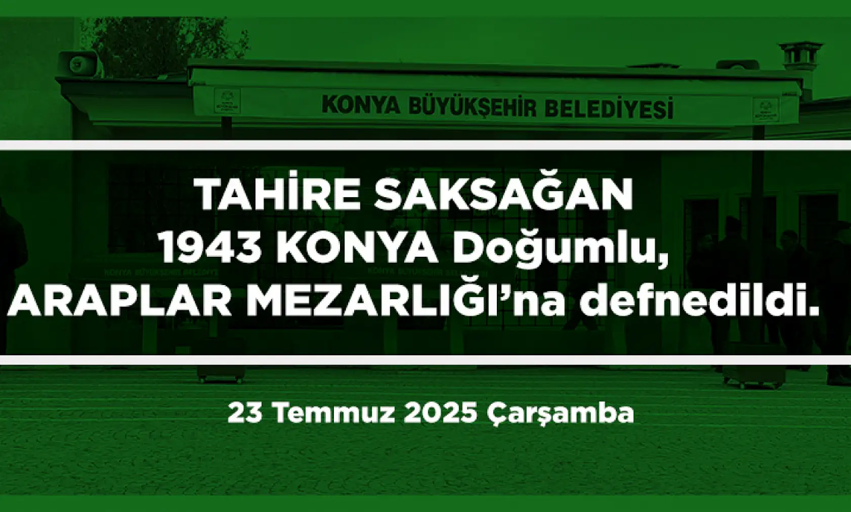 Konya'da 23 Temmuz'da 14 Kişi Hayatını Kaybetti