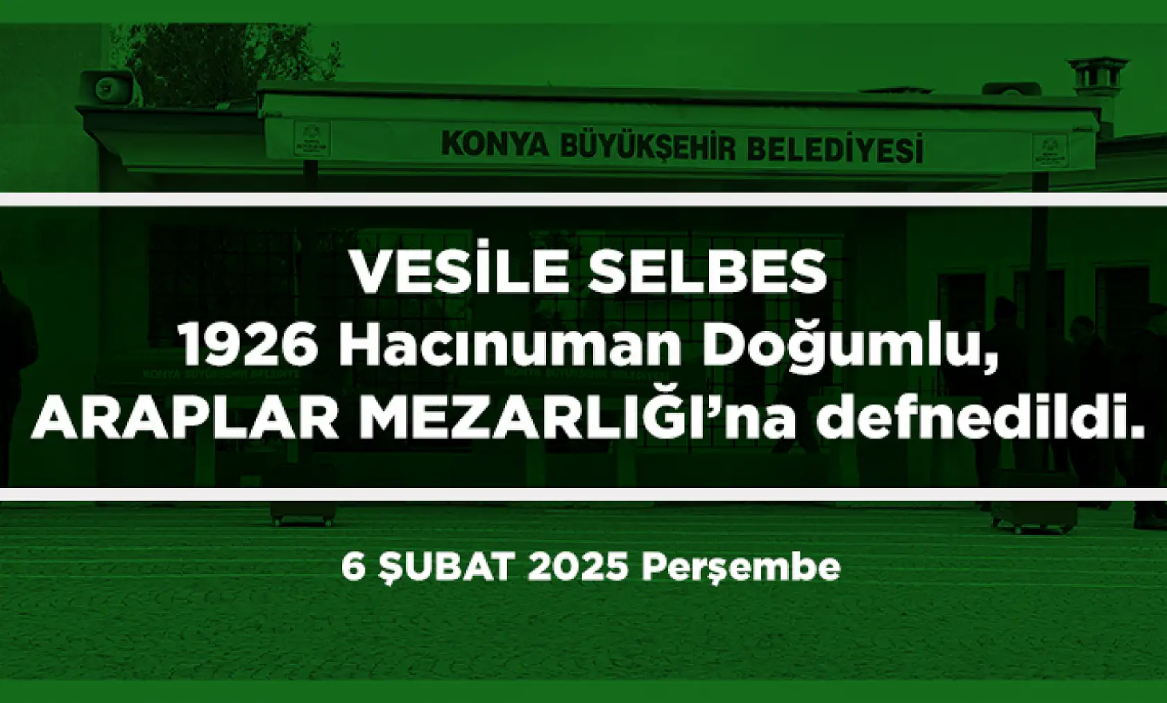 Konya'da Bugün 19 Kişi Toprağa Verildi (06 Şubat 2025)