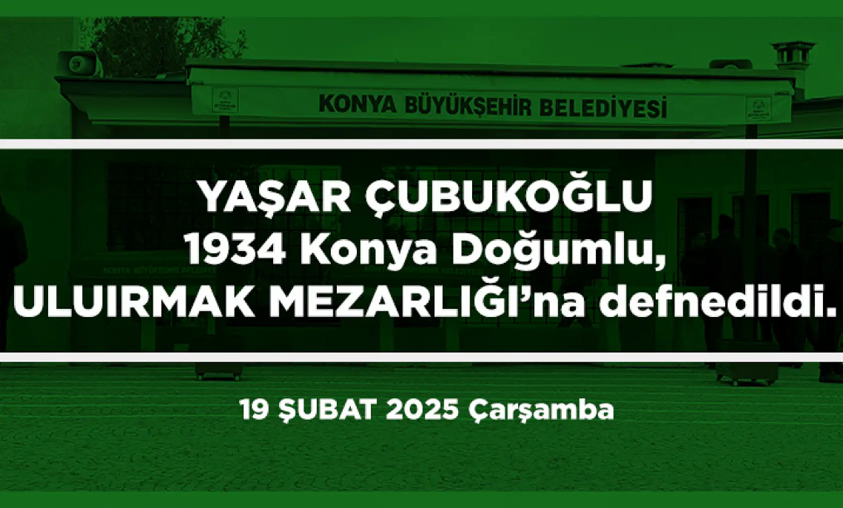 Konya'da Bugün 13 Kişi Toprağa Verildi
