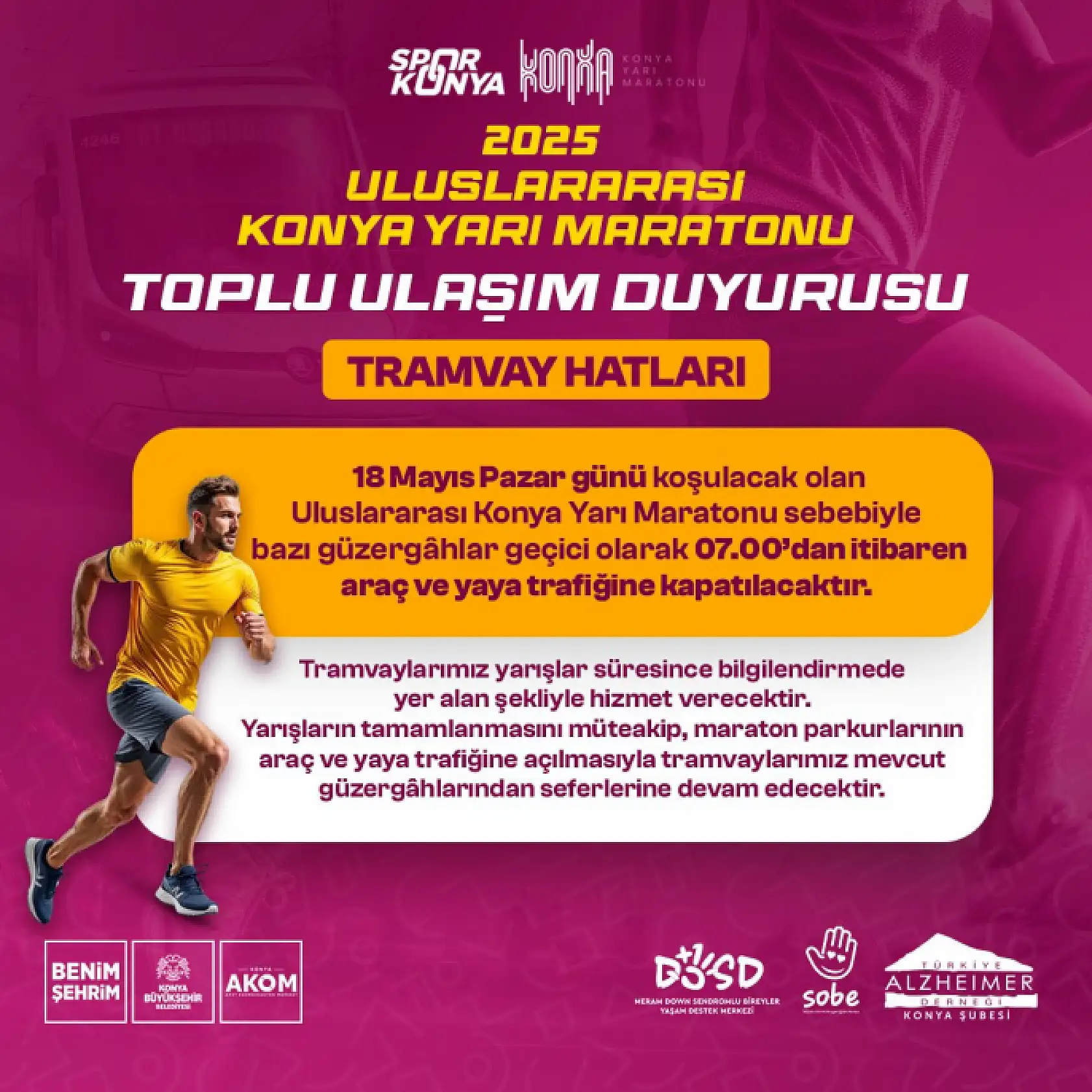 18 Mayıs'ta Adliye ve Kampüs Tramvay Hatlarına Geçici Düzenleme