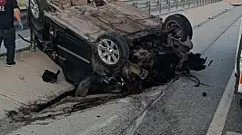 Konya'da kontrolden çıkan kamyonet devrildi: 1 ölü, 2 yaralı