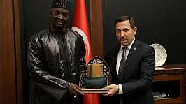 Senegal Ankara Büyükelçisi Diop'tan Başkan Kılca'ya ziyaret.