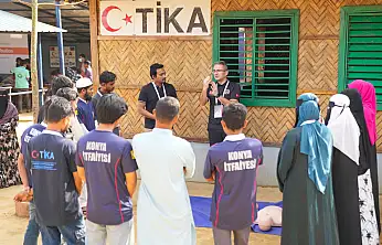 Konya Büyükşehir Ve Tika'Dan Arakanlı Mültecilere Afet Eğitimi