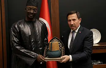 Senegal Ankara Büyükelçisi Diop'tan Başkan Kılca'ya ziyaret.