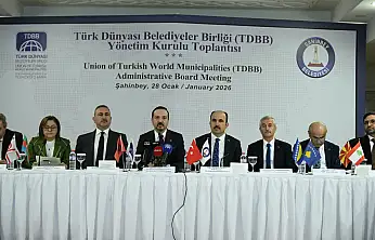 TDBB yönetim kurulu toplantisi Gaziantep Şahinbey Belediyesi'nin ev sahipliğinde yapıldı