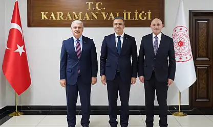Komşu İki İl Arasında İş Birliği Vurgusu: Vali İbrahim Akın'dan Karaman'a Ziyaret