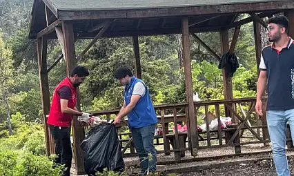 Bozkır'da çöp toplama etkinliği düzenlendi