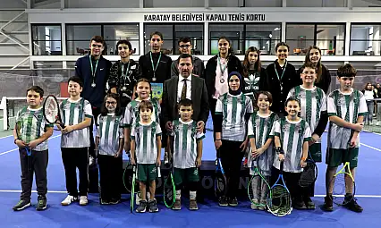 Karatay'daki 'Ödüllü Tenis Turnuvası' heyecanı sona erdi