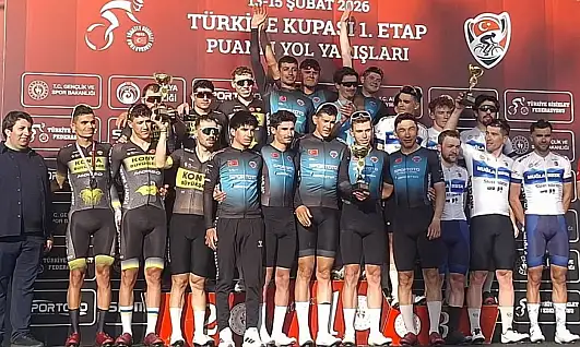 Bisikletçiler türkiye kupası 1. etap puanlı yol yarışlarında ikinci oldu