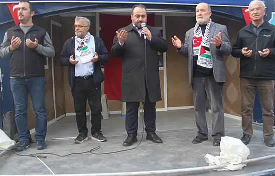 Beyşehir'de Gazze'ye destek yürüyüşü!