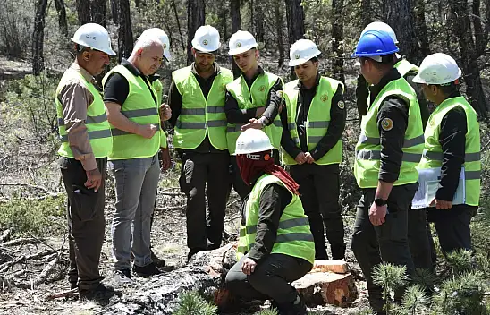 Beyşehir'de orman muhafaza memurlarına uygulamalı eğitim