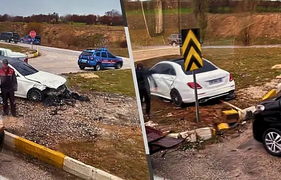 Konya Seydişehir Yolunda feci kaza! Araç hurdaya döndü