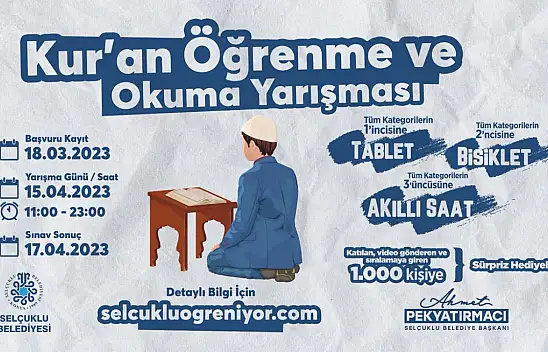 Selçuklu Belediyesi'nden Kaybedeni Olmayan Yarışma | Tıkla Başvur