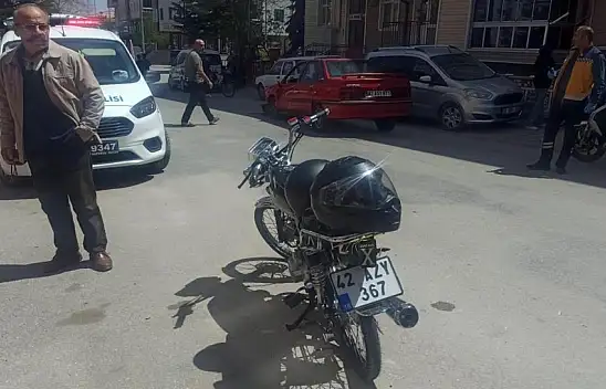 Seydişehir'de otomobil ile motosiklet çarpıştı 1 yaralı