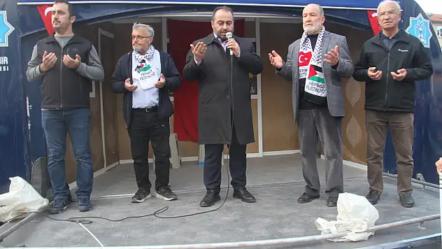 Beyşehir'de Gazze'ye destek yürüyüşü!
