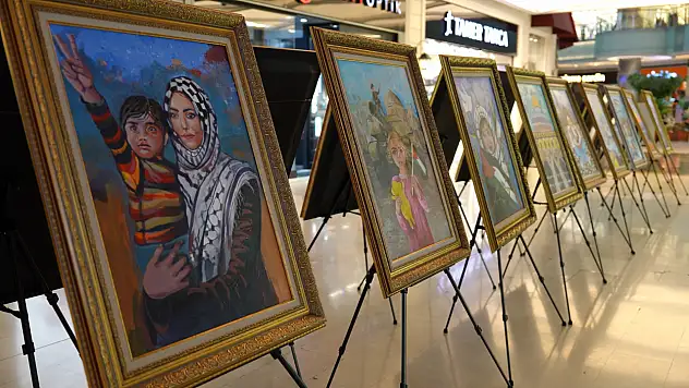 Konya Büyükşehir, Konya'Daki Gazzeli Çocukların Resimlerinden Sergi Açtı