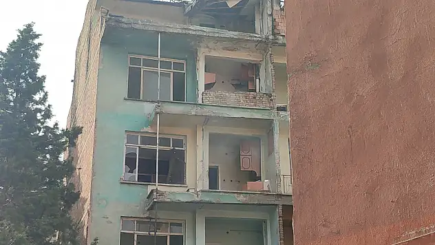 Konya'da boş apartmanda korkutan yangın!