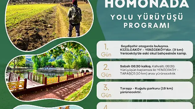 Konya'daki o ilçede Homonada Yolu Trekking etkinliği düzenlenecek: Herkes davetli!