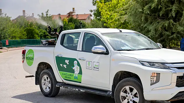 Meram'da haşereyle mücadele sezonu başladı