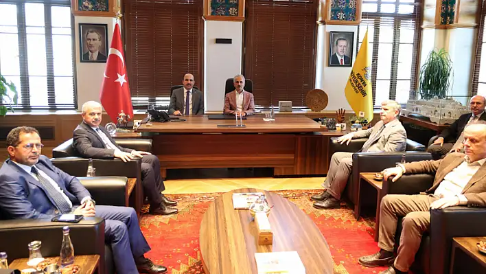Bakan Uraloğlu Konya Büyükşehir'in misafiri oldu: Peki ne konuşuldu?