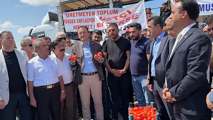 CHP, Ereğli'de domates üreticilerini yalnız bırakmadı