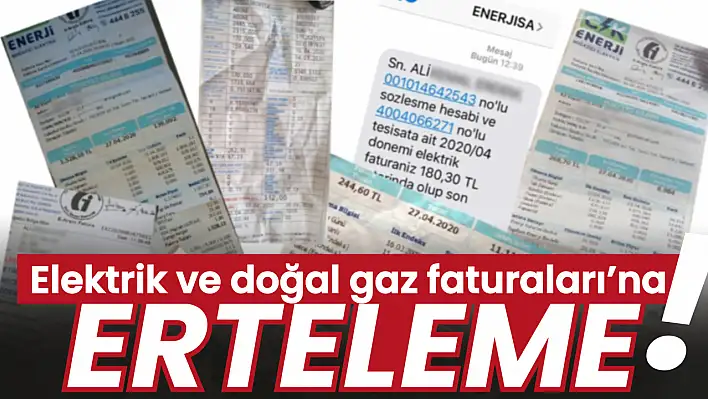 Depremden Etkilenen İllerde Elektrik ve Doğal Gaz Borçları Erteleme Kararı Resmi Gazete'de