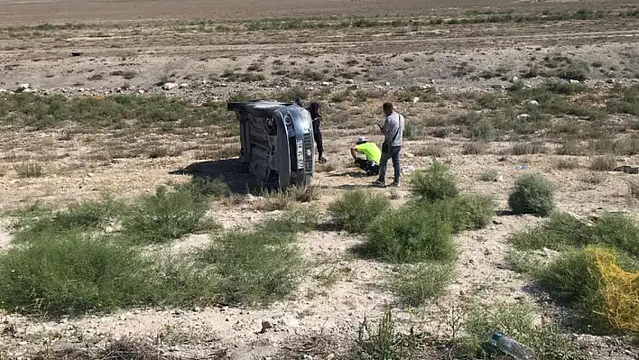 Ereğli'de kontrolden çıkan otomobil takla attı: 5 yaralı