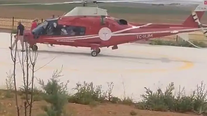 Kalp Krizi Geçiren Hasta Helikopter Ambulansla Konya'ya Sevk Edildi