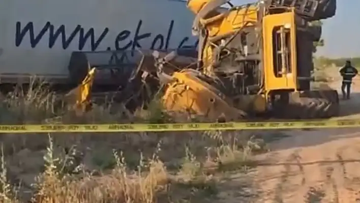Konya biçerdöverle tır çarpıştı: Yaşanan kazada bir kişi hayatını kaybetti!