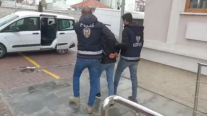 Konya'da araçlardan hırsızlık yapan şüpheli tutuklandı: Çaldıkları 'pes' dedirtti