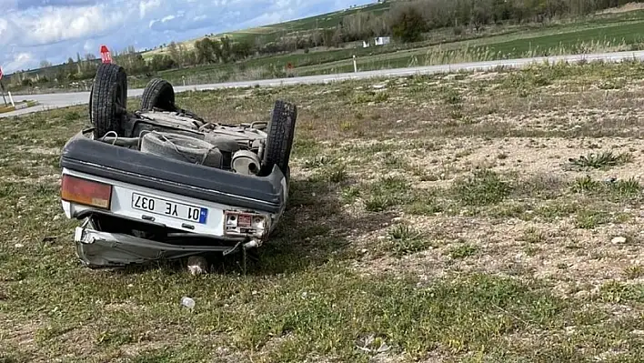 Konya'da Feci Kaza: Otomobil Takla Attı, 3 Kişi Yaralandı