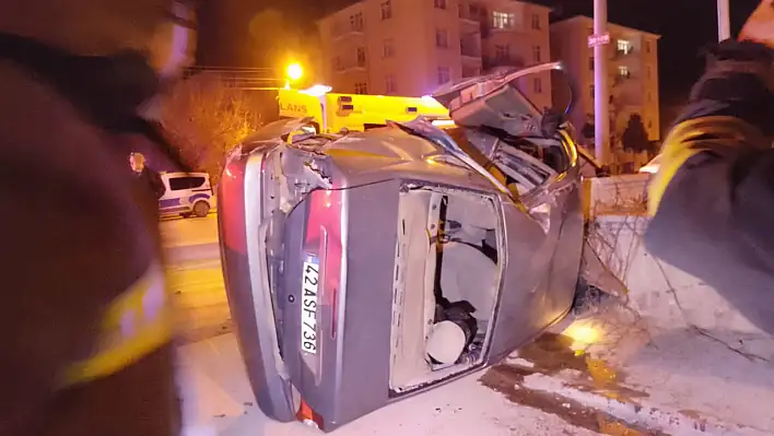 Konya'da Feci Kaza: Takla Atan Otomobilde 5 Yaralı!