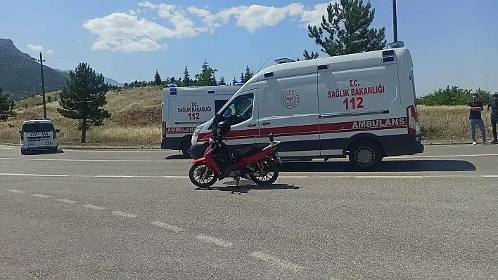 Konya'da motosiklet kazası: 2 yaralı!