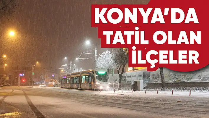 Konya'da okulların tatil olduğu ilçeler