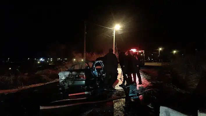 Konya'da otomobilde yangın faciası: 1 ölü!