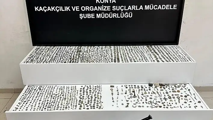Konya'da tarihi eser operasyonu düzenlendi