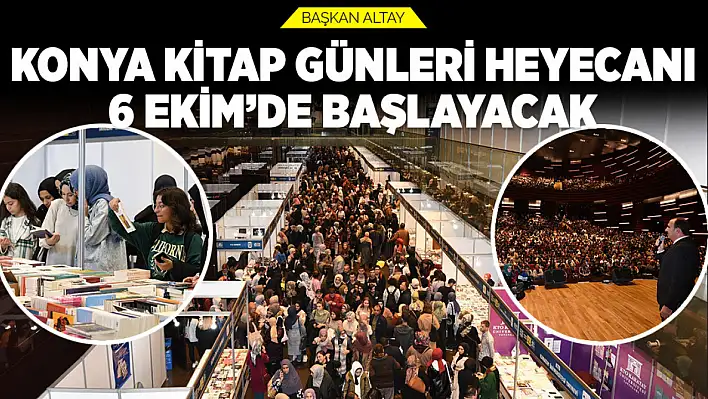 Konya Kitap Günleri 6 Ekim'de başlıyor