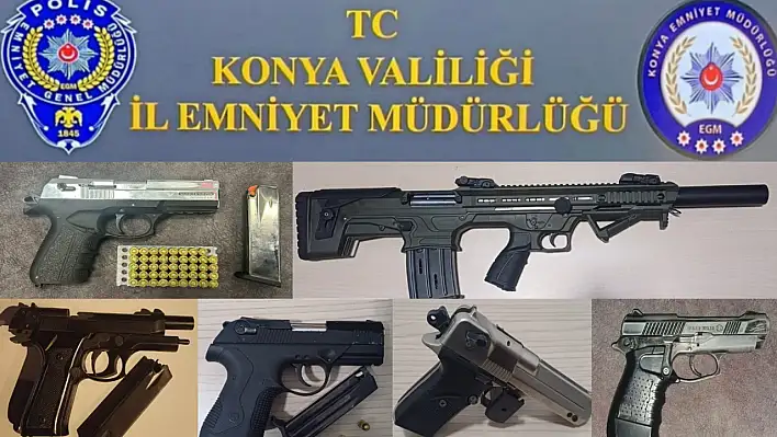 Konya polisi Şubat ayında da suçlulara göz açtırmadı!