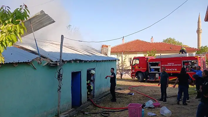 Kulu'da tandır yangını: Maddi hasar var!