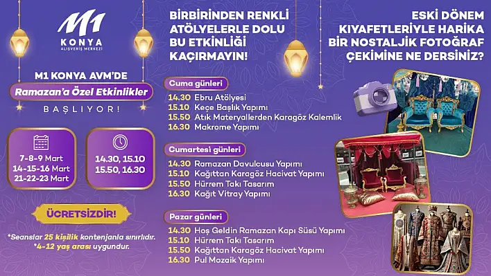 M1 AVM ' de ramazan programları hız kesmeden devam ediyor