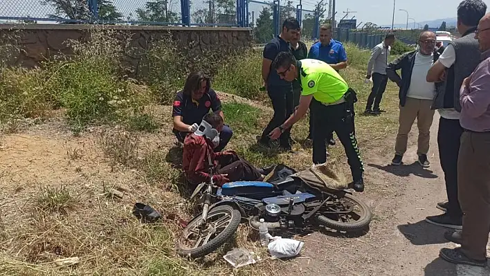 Seydişehir'de minibüsle çarpışan motosikletli yaralandı