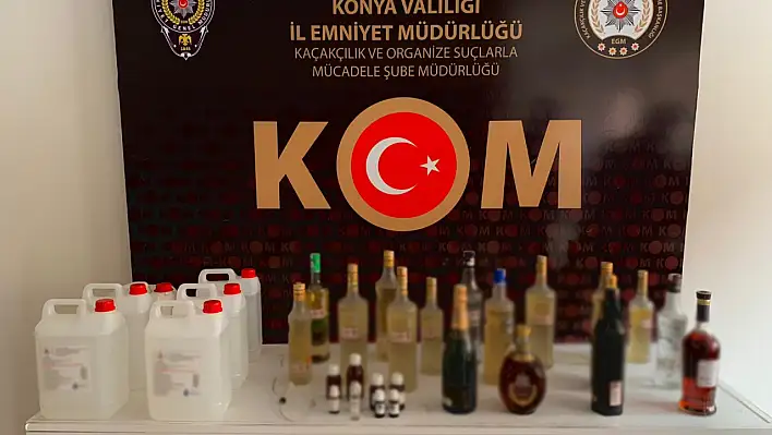 Tornacı dükkanında litre litre alkol